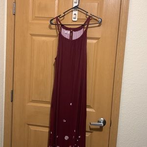 24/7 Floral Halter Neck Maxi Dress